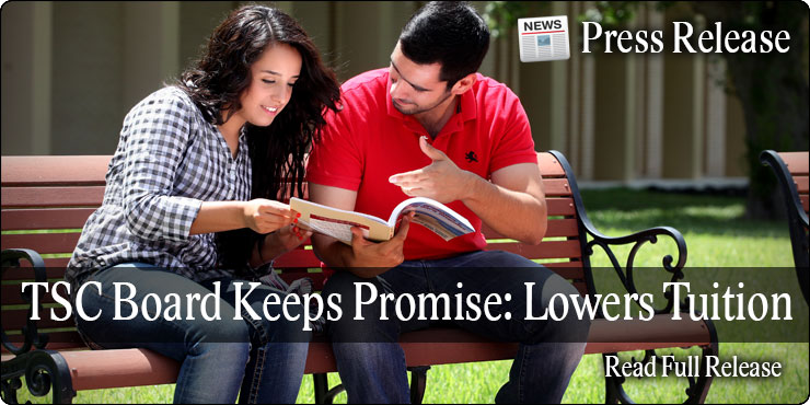 TSC Board Keeps Promise: Lowers Tuition