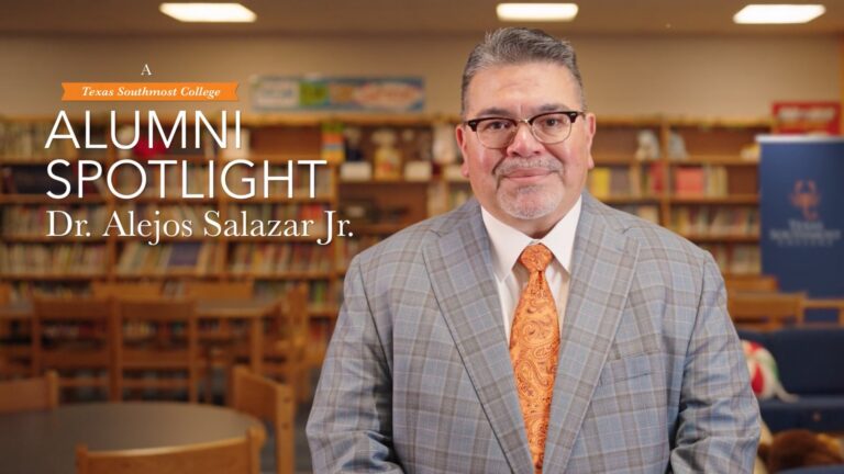 Salazar, a 1989 graduate of La Villa High School, was already a husband and father when he began taking evening classes at TSC in the mid-1990s. During this period, he worked as a teacher’s aide and bus driver for the South Texas Independent School District, carefully balancing his professional responsibilities, education, and family life.