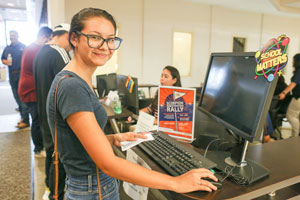 The Scorpion Registration Rally is an extended hours event at TSCâ€™s one-stop-shop at the Oliveira Student Services Center that assists new and continuing TSC students in registering for classes.