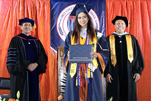 TSC and Brownsville Early College High School Dual Credit student Estrella Lozano earned a high school diploma and an associate degree.