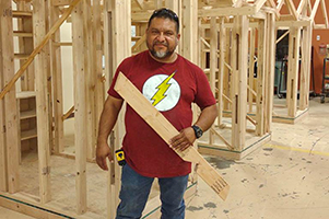 TSC Construction Technology Instructor Daniel Zuniga.