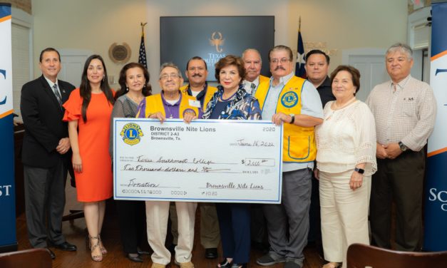 Brownsville Nite Lions donated their yearly donation towards student scholarships.