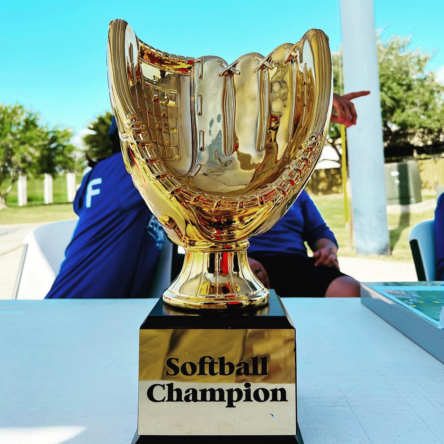 softball champion trophie