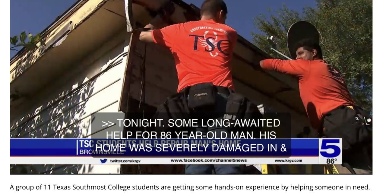 TSC students help repair man’s home