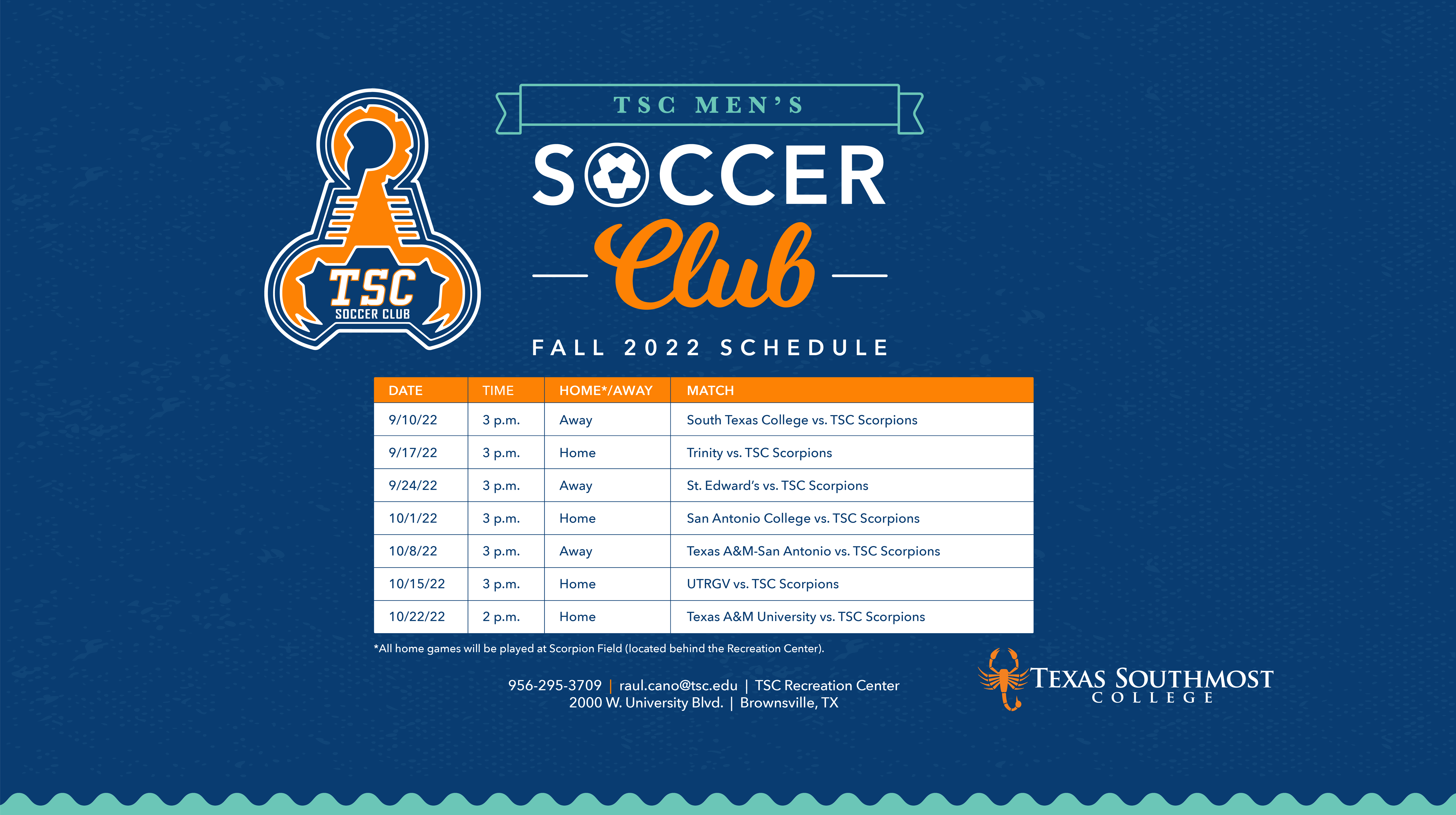 TSC Soccer Club Schedule