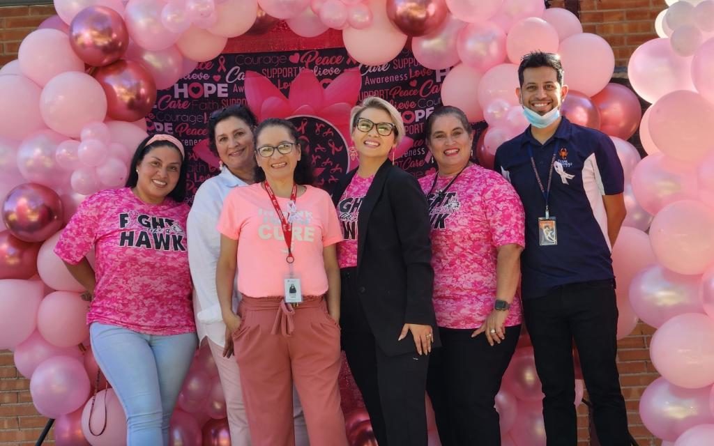 Faulk Middle School, Texas Southmost College 21st Century Learning Center shines light on Breast Cancer Awareness