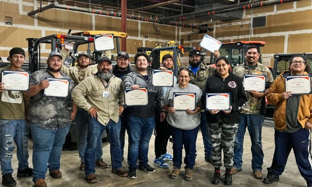 Congratulations graduates for completing Forklift Certification.