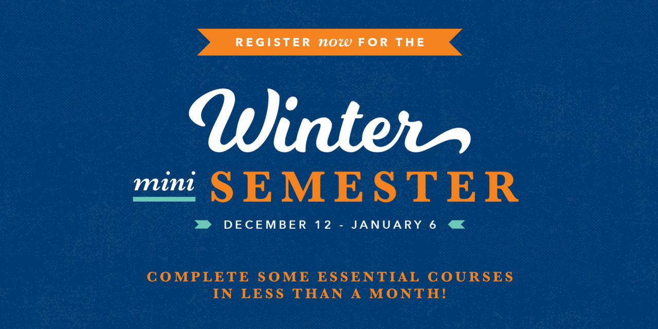 Scorpions, have you seen these available courses for the Winter Mini Semester?