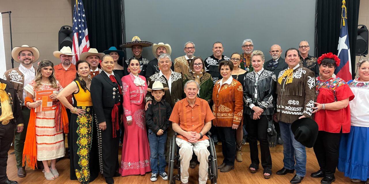 Texas Governor Greg Abbott visits Charro Days