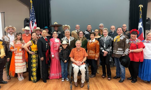 Texas Governor Greg Abbott visits Charro Days