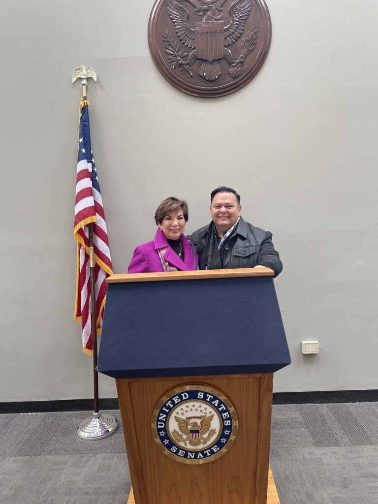 TSC Chair Adela Garza and Vice Chair JJ De Leon met with Senator John Cornyn