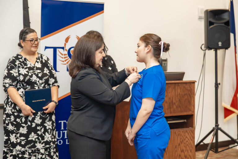 The latest class of Texas Southmost College’s Certified Nursing Assistant and Phlebotomy Technician program celebrated its completion at a pinning ceremony held Thursday at TSC International Technology, Education, and Commerce Center (ITECC).