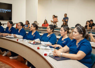 The latest class of Texas Southmost College’s Certified Nursing Assistant and Phlebotomy Technician program celebrated its completion at a pinning ceremony held Thursday at TSC International Technology, Education, and Commerce Center (ITECC).