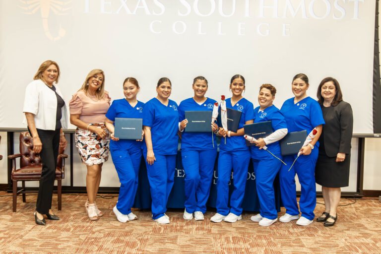 The latest class of Texas Southmost College’s Certified Nursing Assistant and Phlebotomy Technician program celebrated its completion at a pinning ceremony held Thursday at TSC International Technology, Education, and Commerce Center (ITECC).