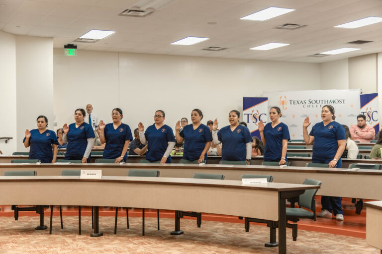 The latest class of Texas Southmost College’s Certified Nursing Assistant and Phlebotomy Technician program celebrated its completion at a pinning ceremony held Thursday at TSC International Technology, Education, and Commerce Center (ITECC).