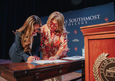 Texas Southmost College officially inaugurated two new members into its Board of Trustees with a special ceremony on Wednesday, June 26 2024 at the Jacob Brown Auditorium.