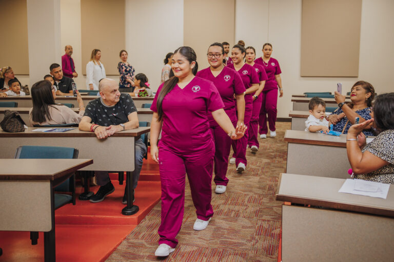 Texas Southmost College proudly celebrated the graduation of its newest group of Patient Care Technicians with an official pinning ceremony on Thursday, June 13 at TSC’s International Technology, Education, and Commerce Center (ITECC).