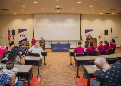 Texas Southmost College proudly celebrated the graduation of its newest group of Patient Care Technicians with an official pinning ceremony on Thursday, June 13 at TSC’s International Technology, Education, and Commerce Center (ITECC).