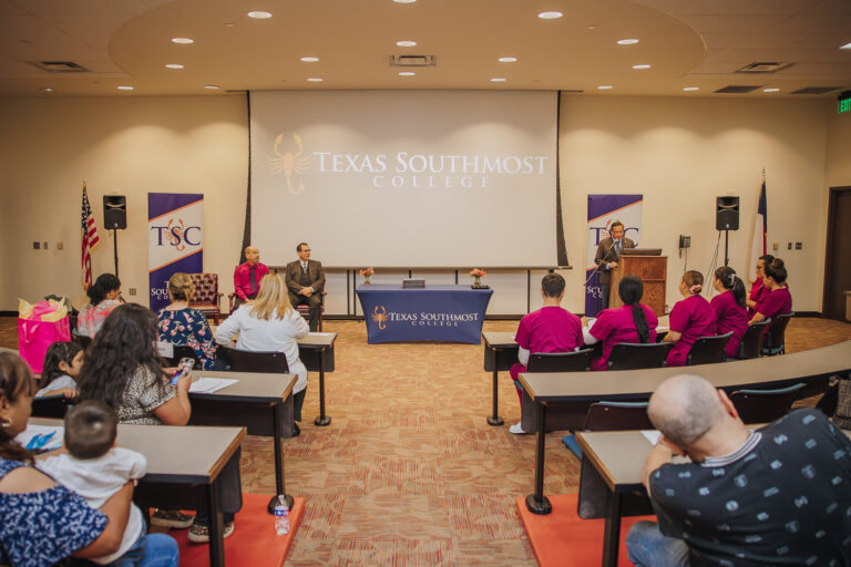 Texas Southmost College proudly celebrated the graduation of its newest group of Patient Care Technicians with an official pinning ceremony on Thursday, June 13 at TSC’s International Technology, Education, and Commerce Center (ITECC).