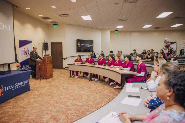 Texas Southmost College proudly celebrated the graduation of its newest group of Patient Care Technicians with an official pinning ceremony on Thursday, June 13 at TSC’s International Technology, Education, and Commerce Center (ITECC).