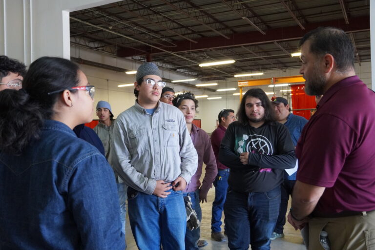 Students in the pipefitting and welding programs were given the chance to ask important questions related to their future careers.