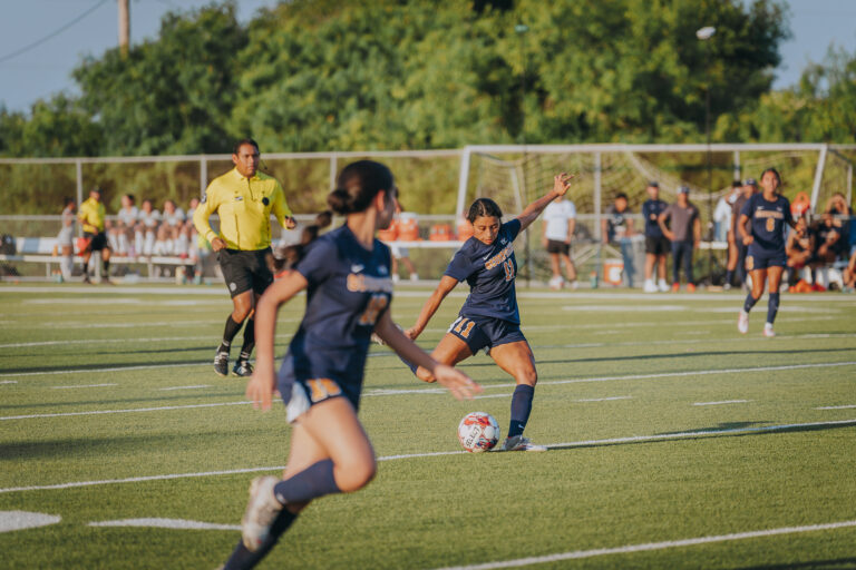 Texas Southmost College Scorpions vs Texas A&M - San Antonio at Porter Early College High School in Brownsville, Texas, August 21, 2024. Final score Texas A&M San Antonio 3 - Texas Southmost College Scorpions 1. Esteban Del Angel / Texas Southmost College