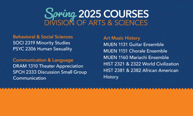 Division of Arts & Sciences Offering New Spring 2025 Courses