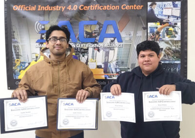 On December 11, the Industrial Maintenance and Mechatronics Technology (IMMT) students showcased their creativity, technical skills, and innovation during a special presentation of their semester projects.