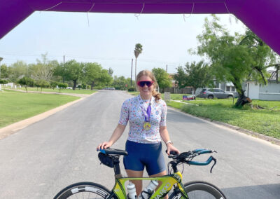 Texas Southmost College employees participated in the 8th annual Resaca City Bike Tour on April 5, 2025, in San Benito, Texas.