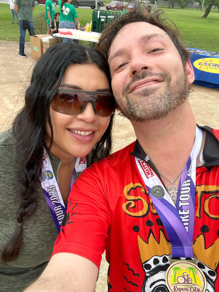 Texas Southmost College employees participated in the 8th annual Resaca City Bike Tour on April 5, 2025, in San Benito, Texas.