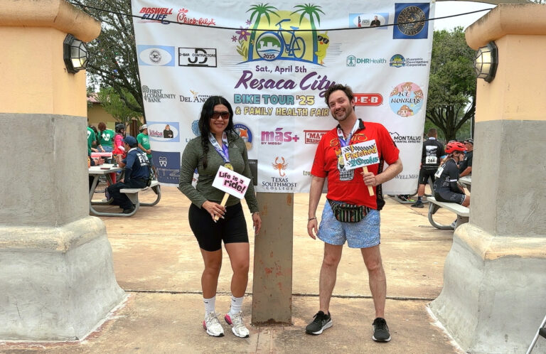 Texas Southmost College employees participated in the 8th annual Resaca City Bike Tour on April 5, 2025, in San Benito, Texas.