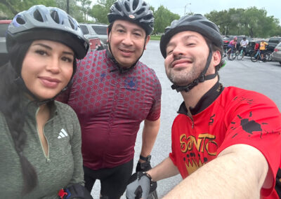 Texas Southmost College employees participated in the 8th annual Resaca City Bike Tour on April 5, 2025, in San Benito, Texas.