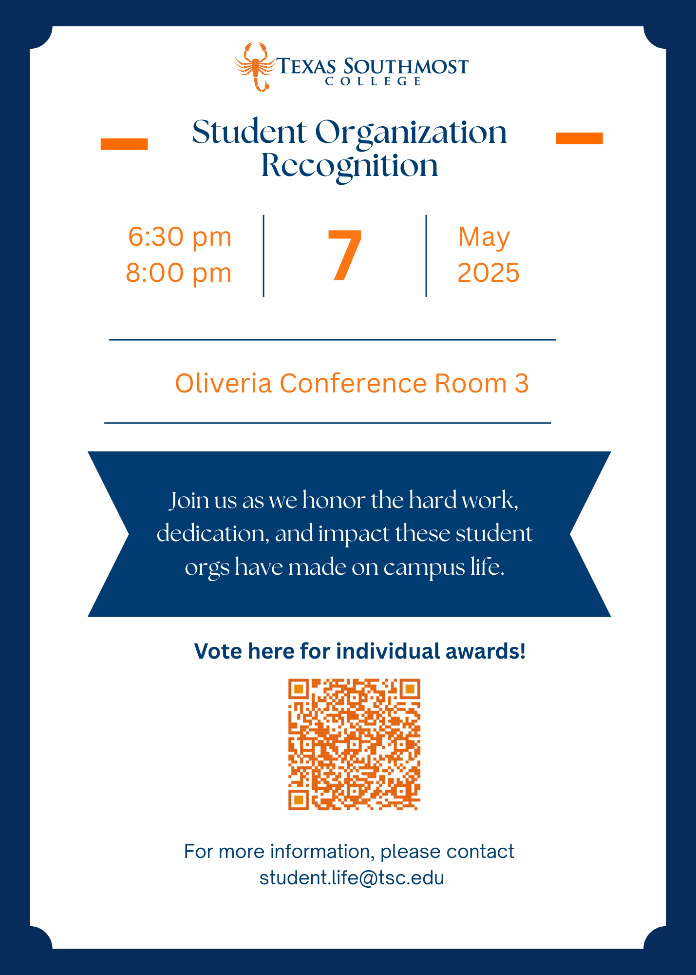 Student Org flyer