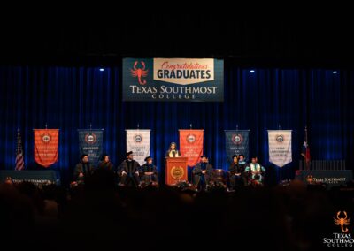 The momentum of Commencement Day surged throughout May 19, 2025, as Texas Southmost College celebrated the Spring Class of 2025 with three inspiring ceremonies at 9:30 a.m., 2:30 p.m., and 6:30 p.m. at the Jacob Brown Auditorium. From morning to evening, graduates proudly crossed the stage, cheered on by family, friends, and mentors who stood by their side every step of the way. The day was a powerful tribute to the resilience, determination, and bold spirit that define the Scorpion community. Congratulations to the Spring Class of 2025! Once a Scorpion, always Scorpion Strong.