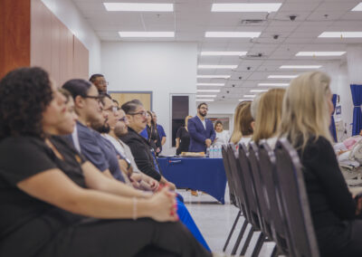 Students from TSC's Nursing Program in the audience.