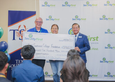 Security First Credit Union Check Presentation