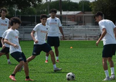 TSC men’s soccer training before Angelina College match
