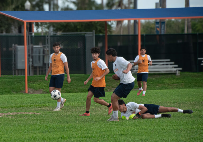 TSC men’s soccer training before Angelina College match