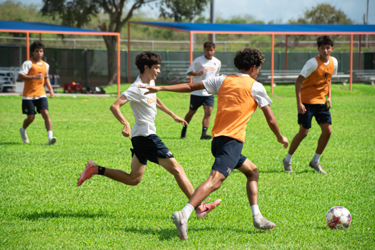 TSC men’s soccer training before Angelina College match