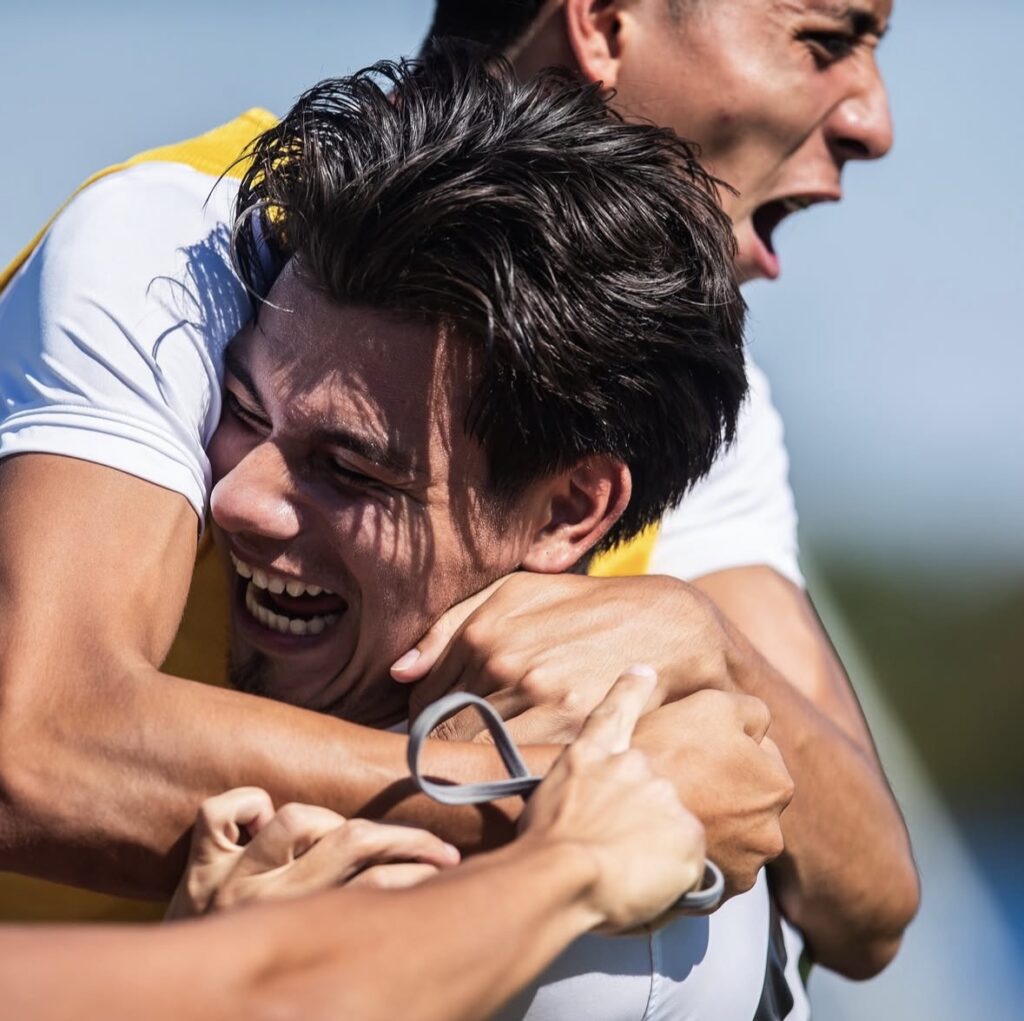 Kevin Zamora TSC soccer player scoring for OLLU
