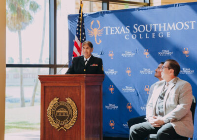 Keynote Speaker Oralia Fernandez speaks at the podium.