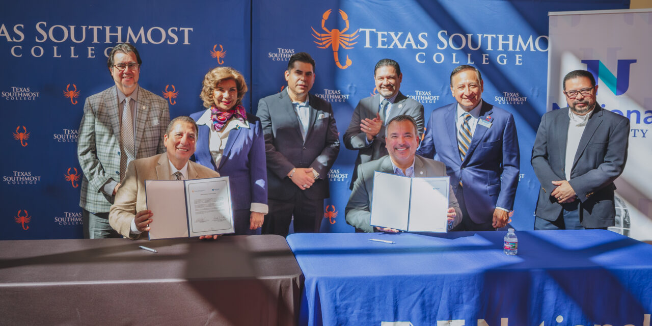 Texas Southmost College and National University Announce Partnership Expanding Affordable Pathways to Advanced Degrees