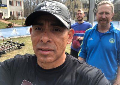 TSC Coach Basilio Mendoza at Boston Marathon