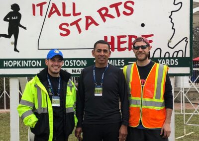 TSC Coach Basilio Mendoza at Boston Marathon