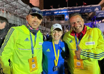 TSC Coach Basilio Mendoza at Boston Marathon