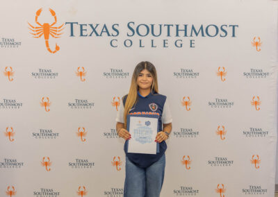 Porter soccer standout America Quezada signs her letter of intent to play at Texas Southmost College at a ceremony held on Friday, May 8, 2026, at Porter High School.