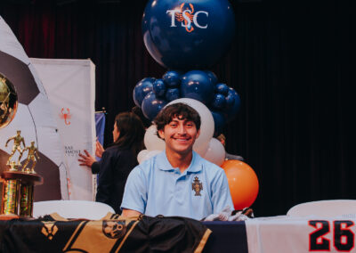 Lopez ECHS soccer player Erik Coronado signed letter of intent with TSC.