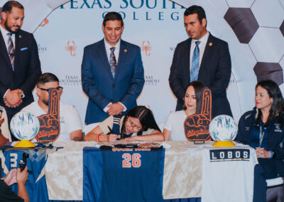 Lopez ECHS soccer player Nataly Palomino signed letter of intent with TSC.