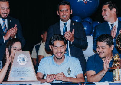 Lopez ECHS soccer player Esteban Juarez signed letter of intent with TSC.