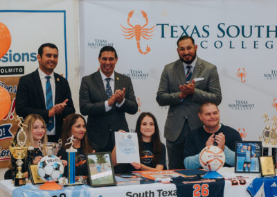South Texas ISD Medical Professions soccer player Sofia Prukop signed her letter of intent to play at Texas Southmost College at a ceremony held on May 1, 2026, at her high school.